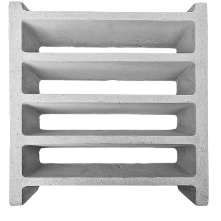 Elemento vazado Veneziana 39x39x10Cm