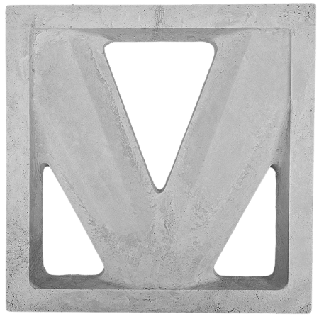 Elemento vazado Virtuz dupla face 40x40x04Cm