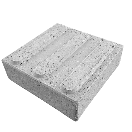 Piso tátil direcional incolor 06x20x20Cm