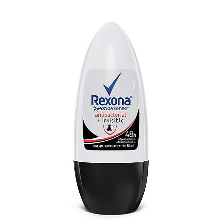 Desodorante rexona women roll on antibacterial + invisible 50ml