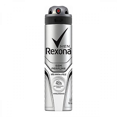 Desodorante rexona aerosol masculino sem perfume 90g