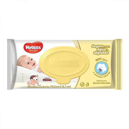 Toalhas umedecidas huggies primeiros 100 dias 48 unidades