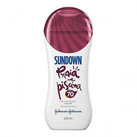 PROTETOR SOLAR CORPORAL SUNDOWN PRAIA E PISCINA FPS 70 COM 200ML