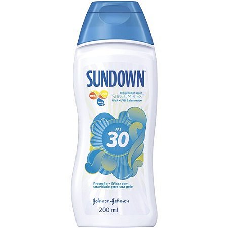 PROTETOR SOLAR CORPORAL SUNDOWN PRAIA E PISCINA FPS 30 COM 200ML