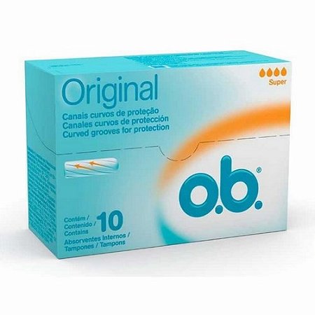 O.b Absorvente íntimo Super com 10 unidades