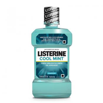 ENXAGUANTE ANTISSÉPTICO BUCAL LISTERINE COOL MINT COM 250ML