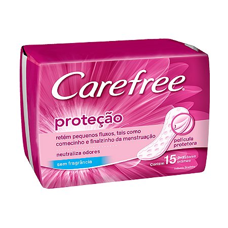 Protetor diario carefree neutralize sem perfume 15 unidades