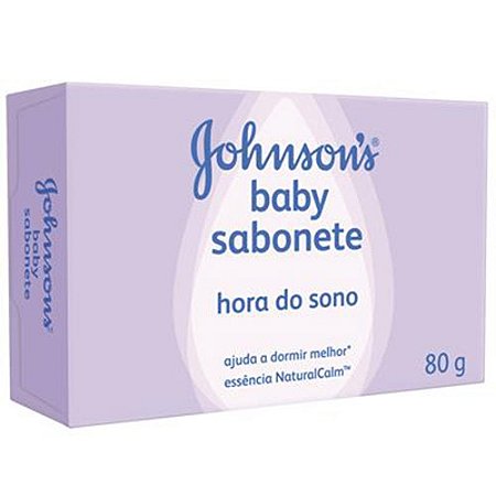 Sabonete barra infantil johnsons e johnsons hora sono 80g