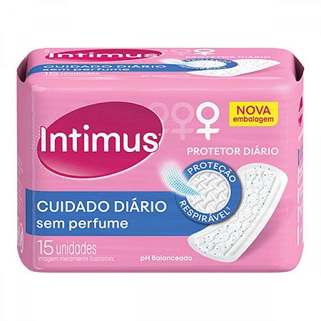 Protetor diario intimus days sem abas sem perfume 15 unidades