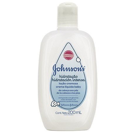 Locao cremosa johnson's baby hidratacao intensa 250ml