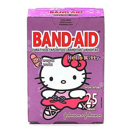 Curativo band-aid hello kit com 25 unidades
