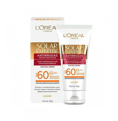 Protetor solar facial l'oreal expertise antirrugas fps 60 50g
