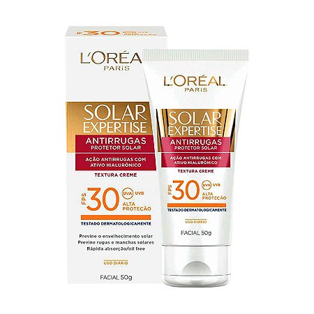 Protetor solar expertise antirrugas facial loreal fps30 50gr