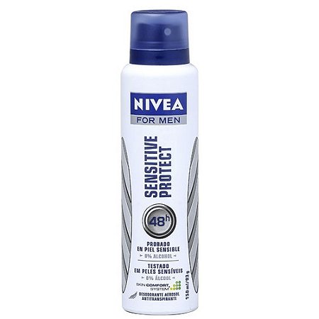Desodorante nivea aerosol  sensiteve for men 150ml