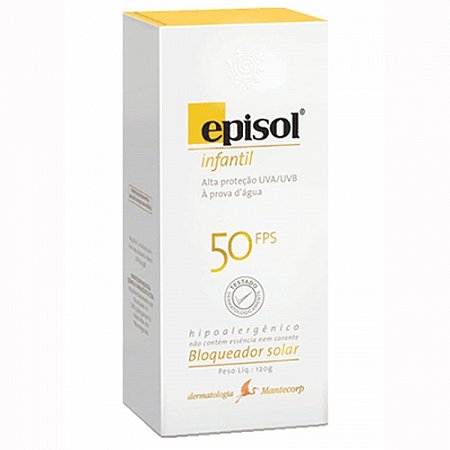 Protetor solar corporal episol infantil fps 50 com 120g
