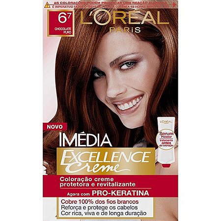 Tintura imedia excellence creme 6.7 chocolate puro