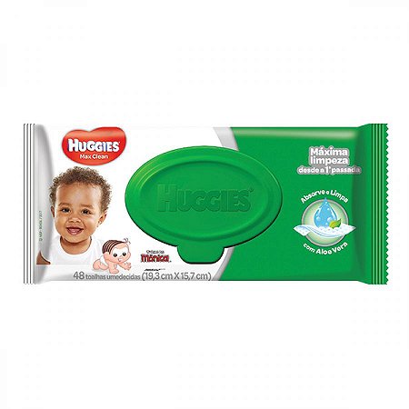 Lenco umedecido huggies turma da monica 48 unidades