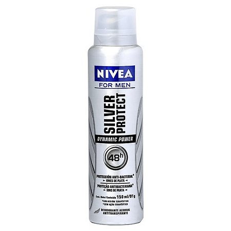 Desodorante aerosol antitranspirante nivea silver protect 150ml