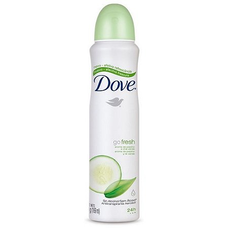 Desodorante aerosol dove feminino go fresh pepino 150ml