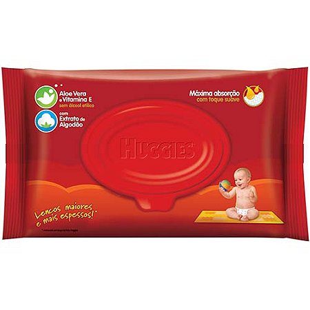 Toalha umedecida t. da monica huggies com 48 unidades - leve 3 pague 2