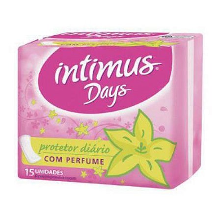 Absorvente intimus days protecao perfumada sem abas 15 unidades