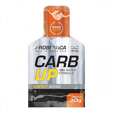 Energetico probiotica carb-up bcca plus gel laranja 30g