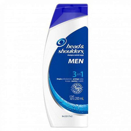 Shampoo head & shoulders men 3 em 1  200ml