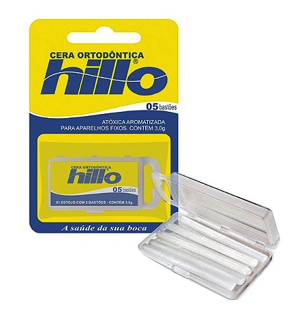 Cera ortodontica hillo para aparelho fixo 5 bastoes