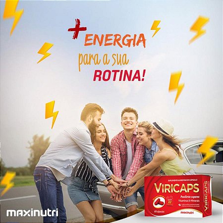 Viricaps guarana polivitaminico com 60 capsulas