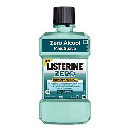 Solucao bucal listerine zero menta suave 500ml