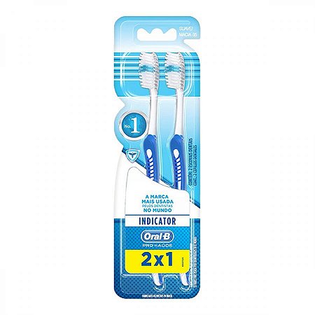 Escova dental oral b 35 indicator leve 2 pague 1