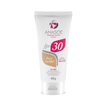 Protetor solar facial anasol com cor fps 30 60g