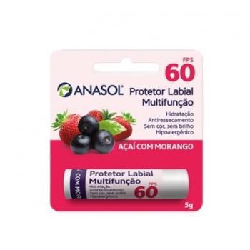 Protetor labial anasol fps60 morango e acai 5g