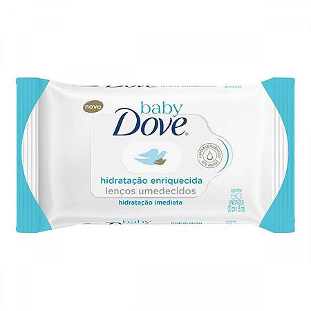 Lencos umedecidos dove baby enriquecido 50 unidades