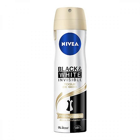 Desodorante antitranspirante aerosol nivea invisible black 150ml