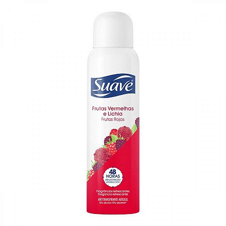 Desodorante aerosol suave frutas vermelhas e lichia 150ml