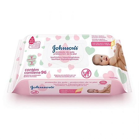 LENCOS UMED.J&J BABY EXTRA CUIDADO C/96UNID