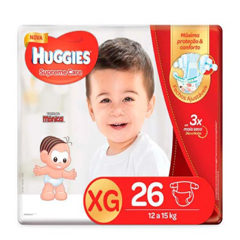 Fr monica huggies supreme care unissex xg 26un