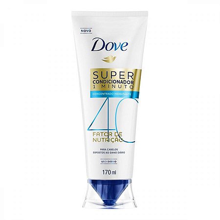Super condicionador dove 1 minuto fator de nutricao 40 170ml