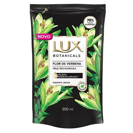 Sabonete liquido lux botanicals flor de verbena refil 200ml