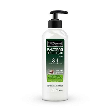 Creme de limpeza tresemme baixo poo nutricao wash 3 em 1