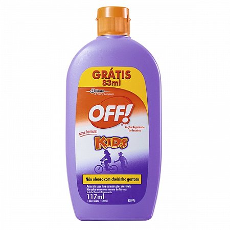 Repelente off kids leve 117ml + 83ml gratis