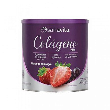 Colageno skin morango com acai 300g