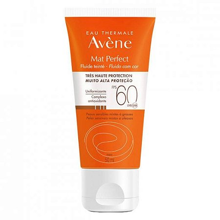 Avène protetor solar mat perfect fluido com cor fps60 50ml