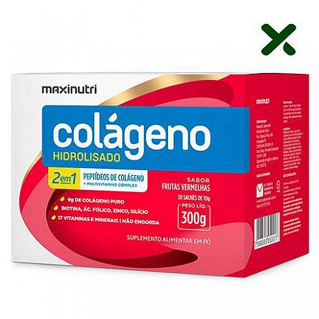Colageno hidrolisado frutas vermelhas com 30 saches
