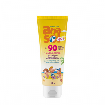 Protetor solar fps 90 infantil anasol kids 100g