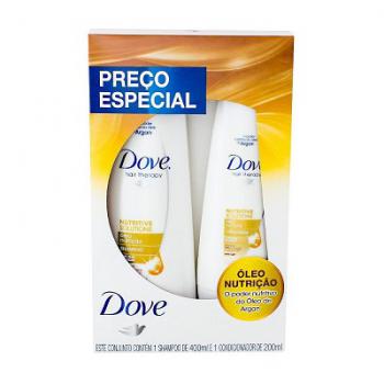 Kit shampoo + condicionador dove oleo nutricao 400 ml + 200 ml