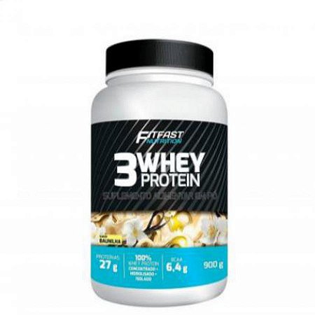 3whey protein 900g baunilha fitfast