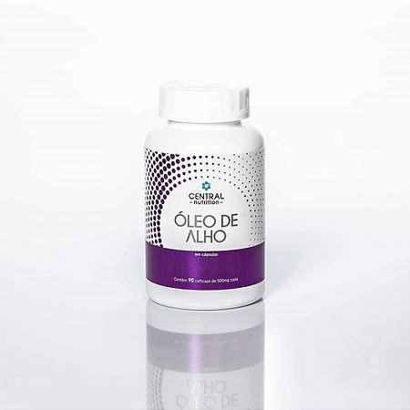Oleo de alho - pote com 90 softcaps de 500mg