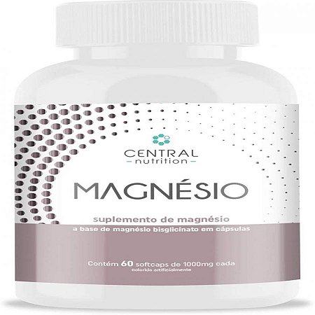 Magnesio - pote com 60 softcaps de 1000 mg